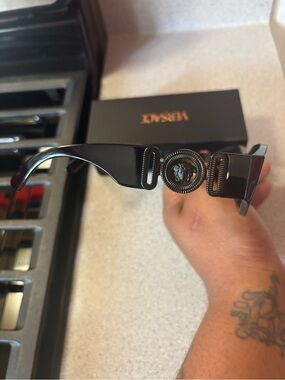 Versace Men’s Black Medusa-Emblem Sunglasses